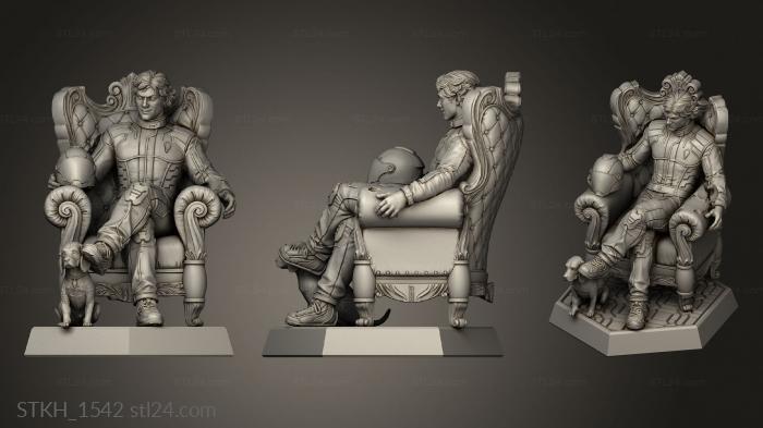Figurines of people (Richard Royce chair, STKH_1542) 3D models for cnc