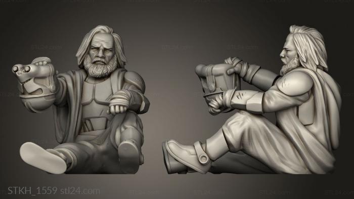 Figurines of people (denizens Daro the forgotten soldier, STKH_1559) 3D models for cnc