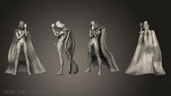 Figurines of people (Dick Man hero, STKH_1565) 3D models for cnc