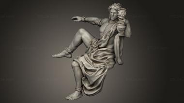 Figurines of people (Dionysus, STKH_1576) 3D models for cnc