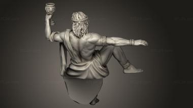 Figurines of people (Dionysus, STKH_1576) 3D models for cnc