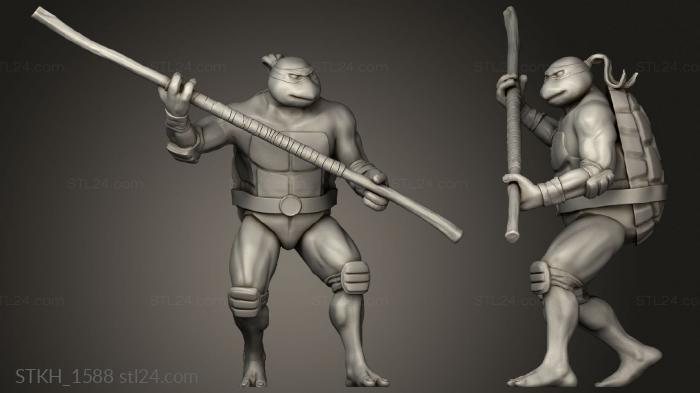 Figurines of people (Donnie The Turtle Diameter, STKH_1588) 3D models for cnc