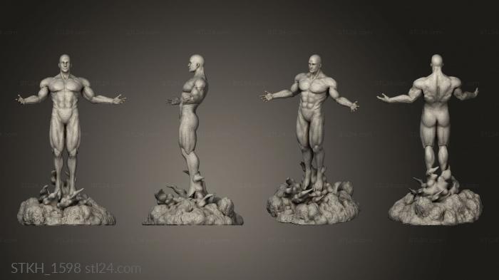 Figurines of people (dr manhattan, STKH_1598) 3D models for cnc