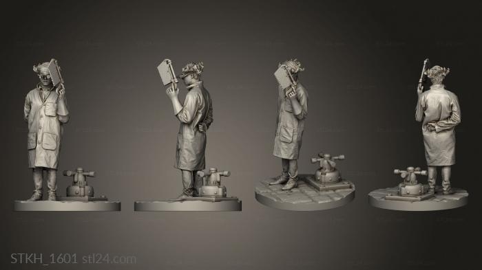 Figurines of people (Richler Mad Scientist, STKH_1601) 3D models for cnc