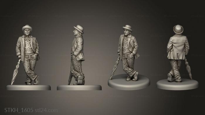 Figurines of people (DR WHO, STKH_1605) 3D models for cnc