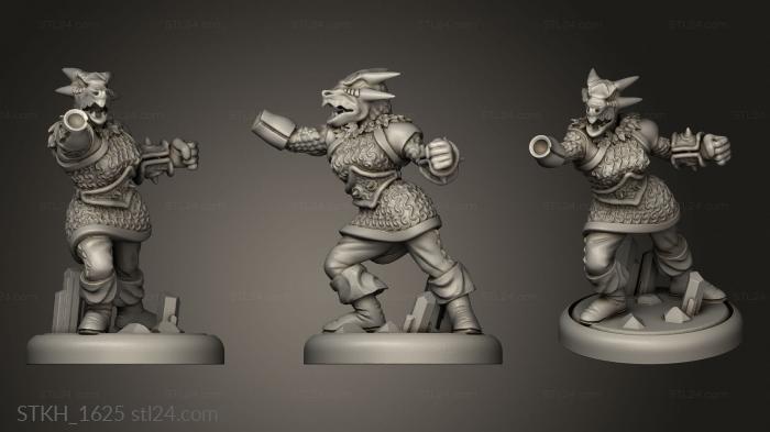 Figurines of people (Dragonborn Troopers Fem Ice, STKH_1625) 3D models for cnc