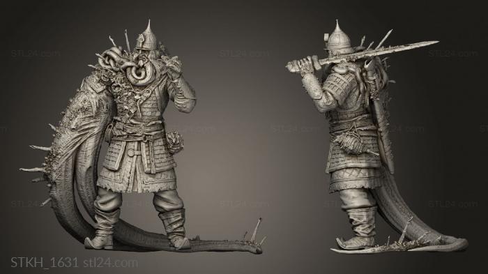 Figurines of people (Drowned Warrior, STKH_1631) 3D models for cnc