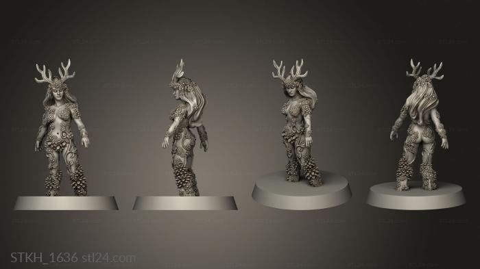 Figurines of people (Dryads Dryad, STKH_1636) 3D models for cnc