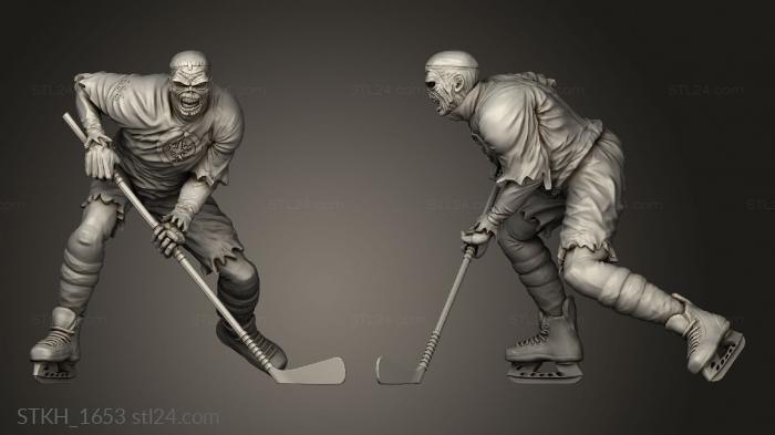 Figurines of people (Eddie Hockey separ, STKH_1653) 3D models for cnc
