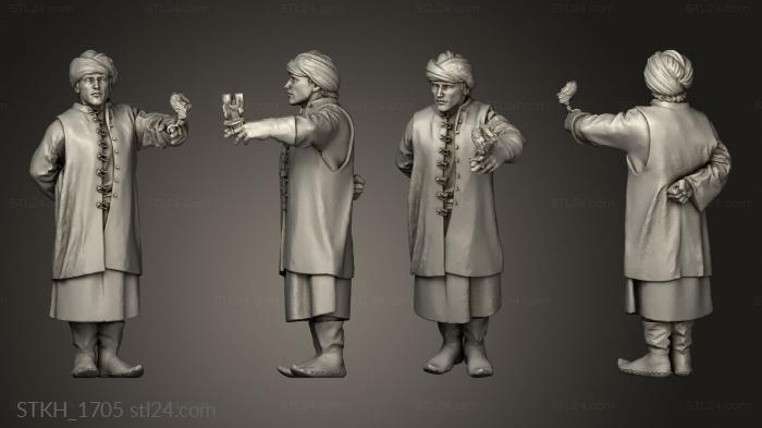 Figurines of people (Falconers Andalusian Falcon, STKH_1705) 3D models for cnc