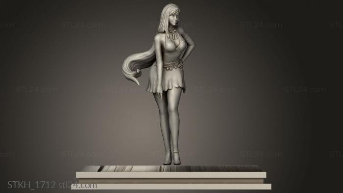 Figurines of people (FANTASY TIFA IN MATURE, STKH_1712) 3D models for cnc