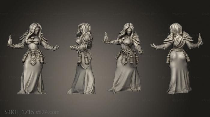 Figurines of people (Fantasy women Rim fire, STKH_1715) 3D models for cnc