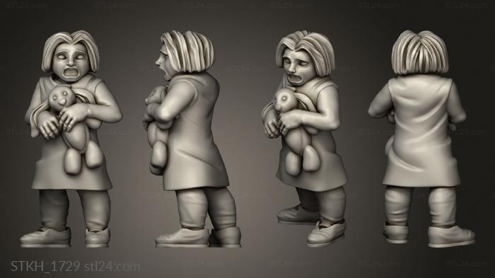 Figurines of people (Febrero Female Kids Duncan Shadow Kid, STKH_1729) 3D models for cnc