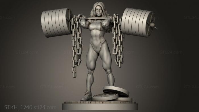 Figurines of people (Female Lawyer sh she hulk, STKH_1740) 3D models for cnc
