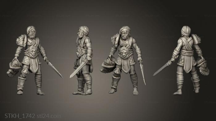 Figurines of people (Fighter Bis, STKH_1742) 3D models for cnc