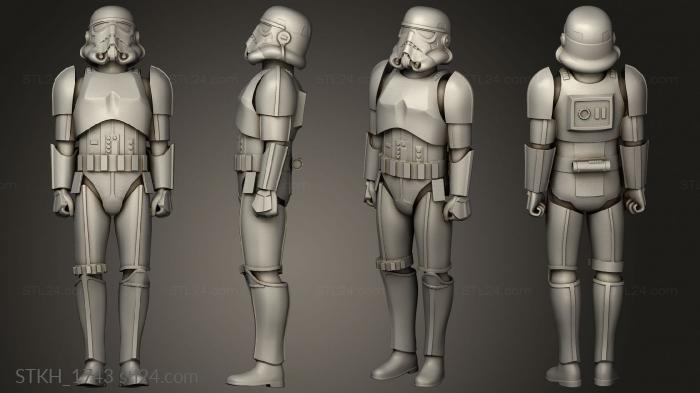 Figurines of people (figure stormtrooper able, STKH_1743) 3D models for cnc