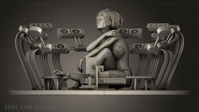 Figurines of people (Fly on the music Geometry Sound, STKH_1758) 3D models for cnc