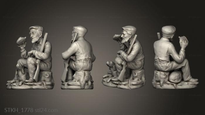 Figurines of people (French Statue, STKH_1778) 3D models for cnc