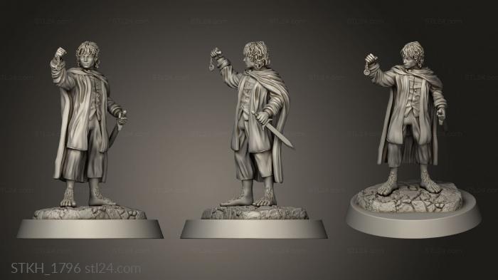 Figurines of people (Frodo Frodo Wn, STKH_1796) 3D models for cnc