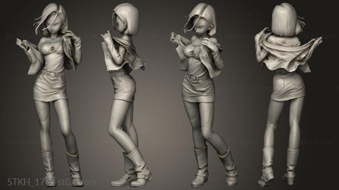 Figurines of people (from Dragonball, STKH_1798) 3D models for cnc