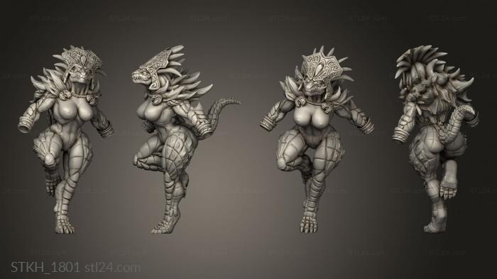 Figurines of people (Lizard Pinup Alternative breast, STKH_1801) 3D models for cnc