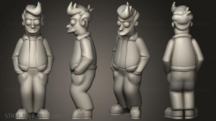 Figurines of people (Futurama fry, STKH_1806) 3D models for cnc