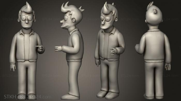 Figurines of people (Futurama Fry, STKH_1813) 3D models for cnc