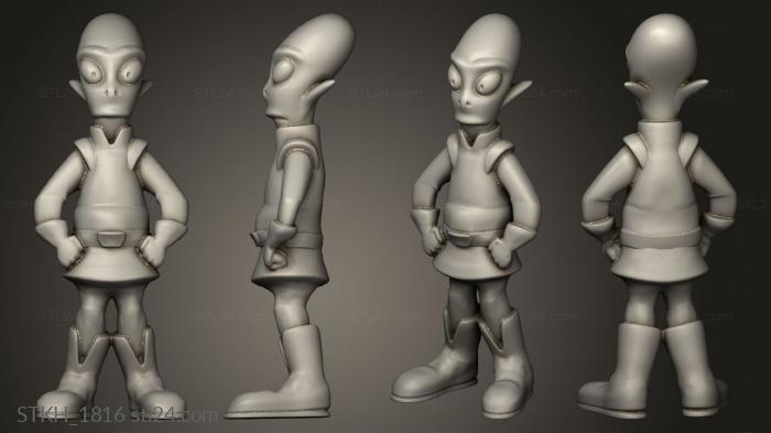 Figurines of people (Futurama kif, STKH_1816) 3D models for cnc