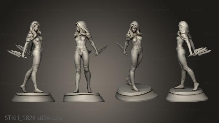 Figurines of people (gamora hydra Gamora, STKH_1826) 3D models for cnc