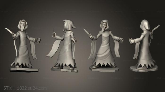 Figurines of people (Ghostface, STKH_1832) 3D models for cnc