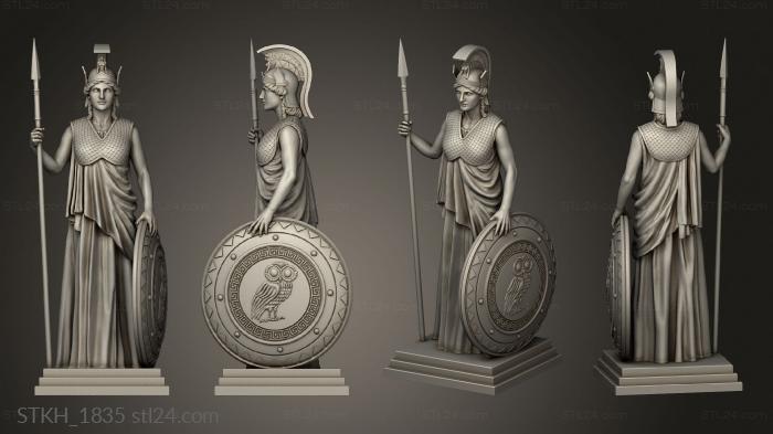 Статуэтки люди (Статуя Богини Гхой Одиссеи, STKH_1835) 3D модель для ЧПУ станка