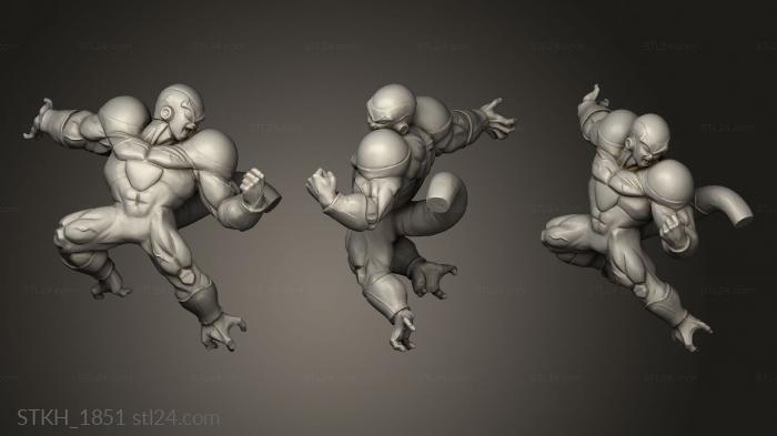 Figurines of people (goku vs frieza dragonball, STKH_1851) 3D models for cnc