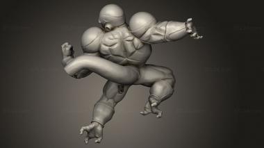 Figurines of people (goku vs frieza dragonball, STKH_1851) 3D models for cnc