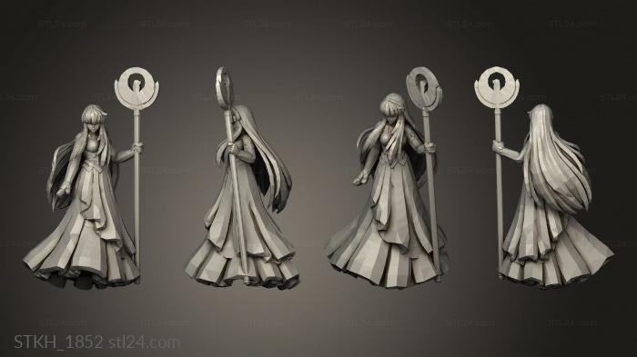 Figurines of people (Gold Saints Saori, STKH_1852) 3D models for cnc