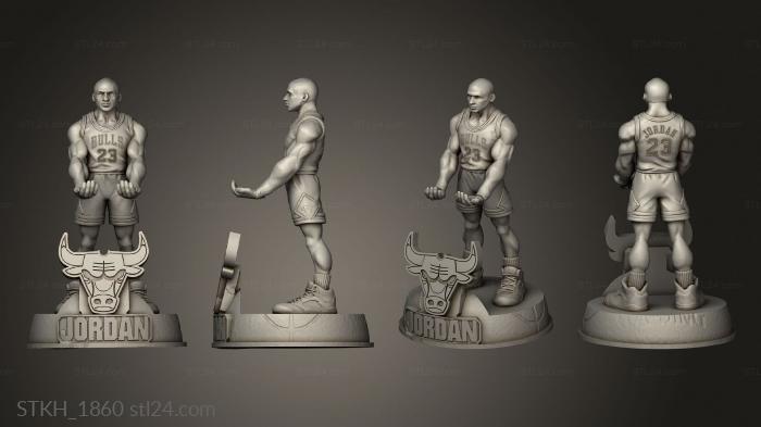 Figurines of people (michael jordan nba chicago bulls space jam, STKH_1860) 3D models for cnc