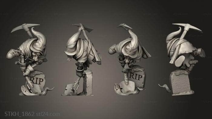 Figurines of people (Gravedigger Minion, STKH_1862) 3D models for cnc