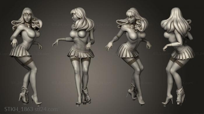 Figurines of people (Graveyard Daphne and Velma, STKH_1863) 3D models for cnc