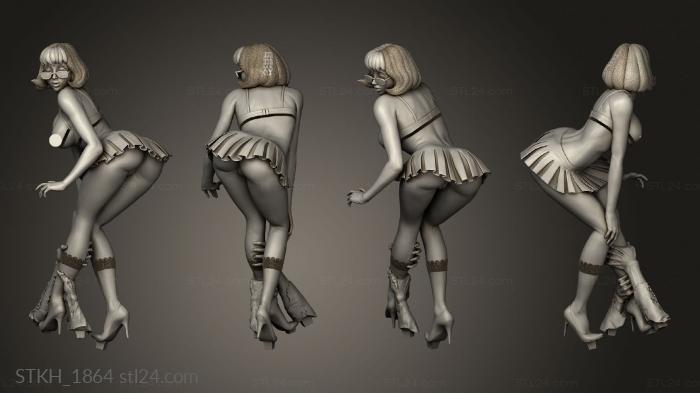 Figurines of people (Graveyard Daphne and Velma, STKH_1864) 3D models for cnc