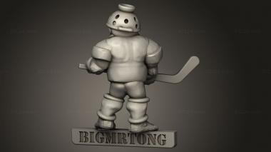 Figurines of people (Halfling Ice Hockey, STKH_1887) 3D models for cnc