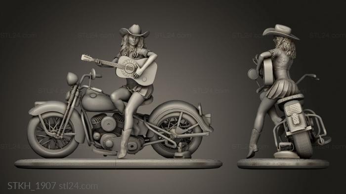 Figurines of people (Harley Country, STKH_1907) 3D models for cnc