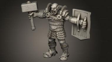 Figurines of people (Heavy Warrior, STKH_1923) 3D models for cnc