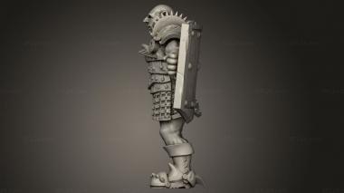 Figurines of people (Heavy Warrior, STKH_1923) 3D models for cnc