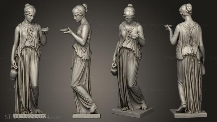 Статуэтки люди (Статуя юности богини Геби, STKH_1925) 3D модель для ЧПУ станка