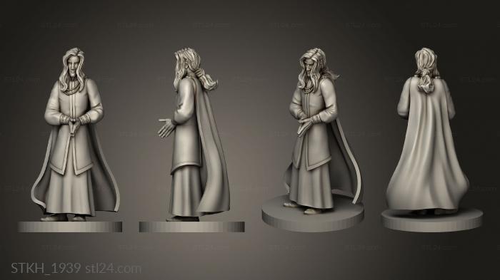 Figurines of people (heroe elrond, STKH_1939) 3D models for cnc