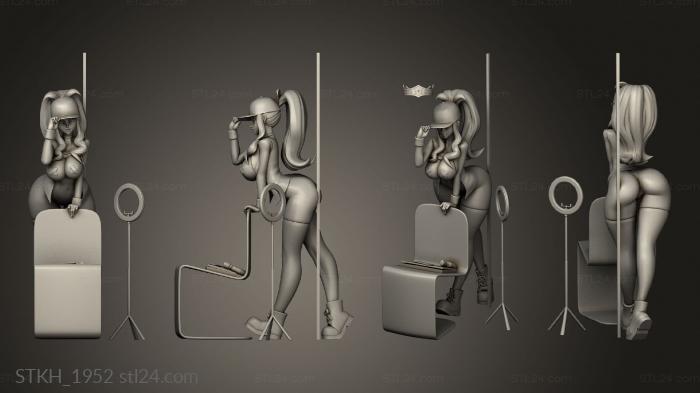 Статуэтки люди (Хильда Рашзилла, STKH_1952) 3D модель для ЧПУ станка