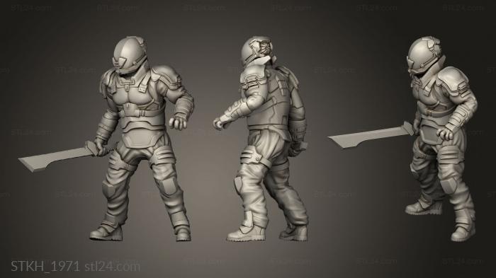 Figurines of people (House Harkonnen troops, STKH_1971) 3D models for cnc