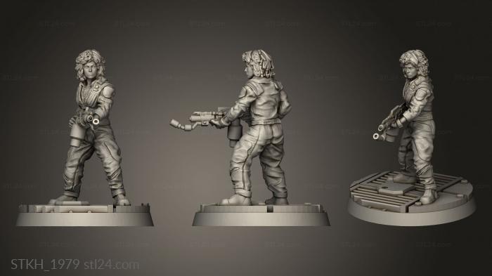 Figurines of people (HUMAN SPACE CREW LANI MISALUCHA BASE, STKH_1979) 3D models for cnc