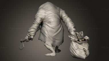 Figurines of people (Hunchback, STKH_1990) 3D models for cnc