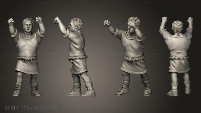 Figurines of people (I Gladiators Standing Spectator, STKH_1997) 3D models for cnc