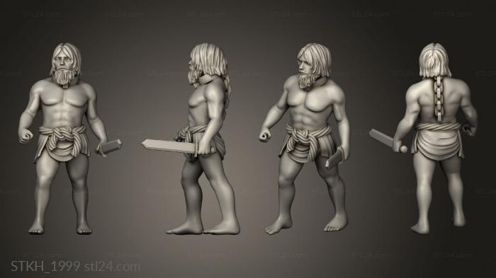 Figurines of people (Plebs, STKH_1999) 3D models for cnc